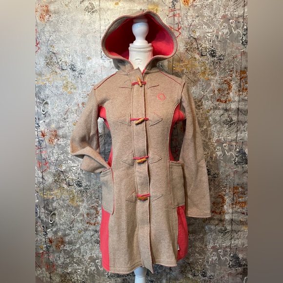 GSUS | Jackets & Coats | Gsus Woolblend Beige Coral Trench Ling Jacket ...